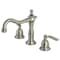 Kingston Brass KS1978KL Widespread Bathroom Faucet with Brass Pop-Up, Brushed Nickel KS1978KL - alternate 1